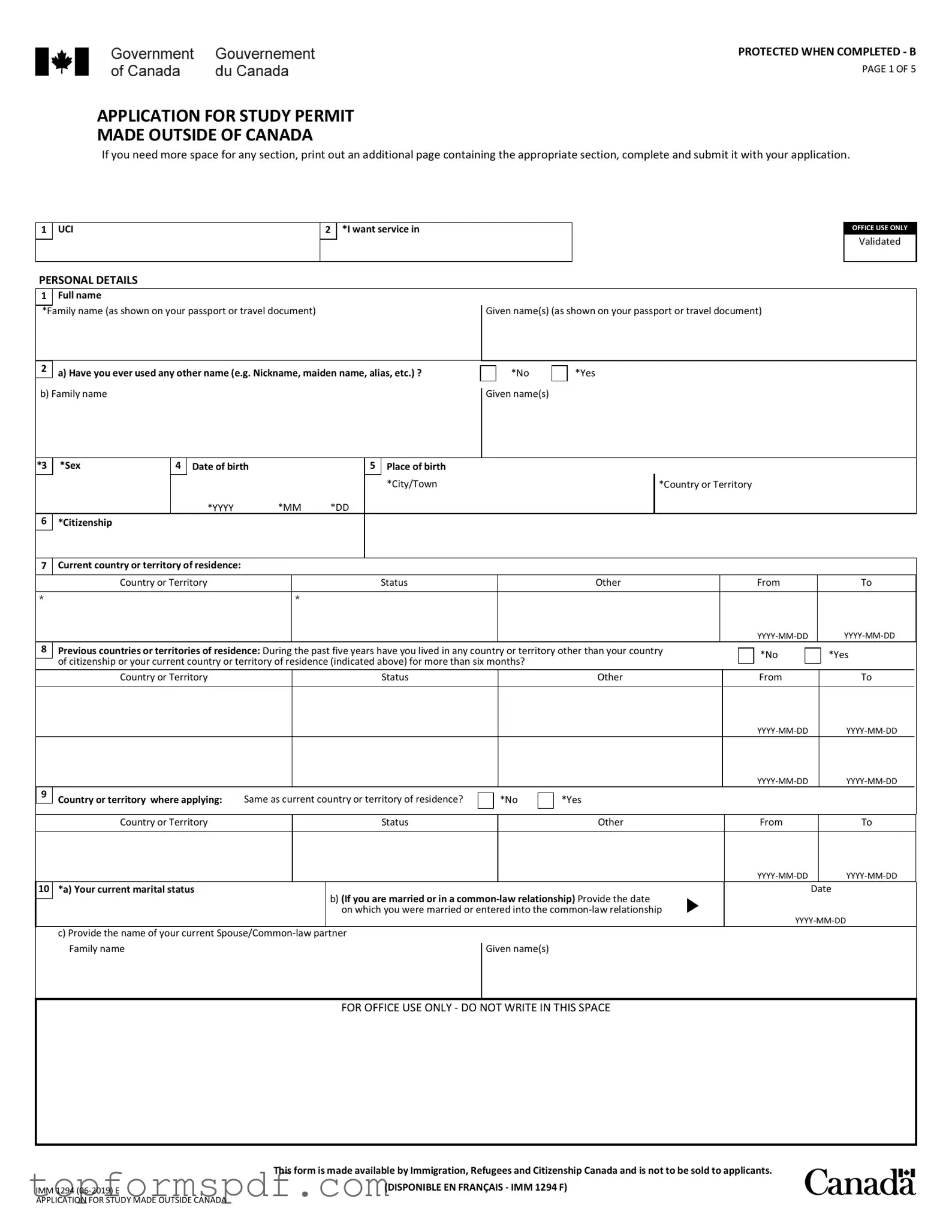 Imm 1294 Template