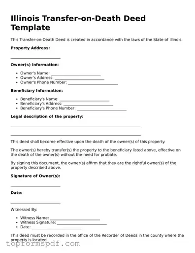 Blank Illinois Transfer-on-Death Deed Template