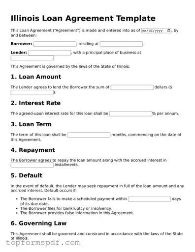 Blank Illinois Loan Agreement Template