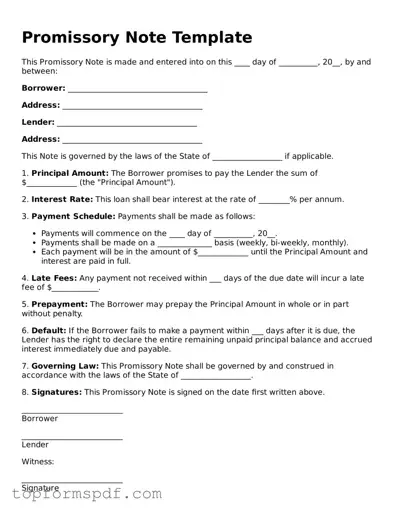 Legal Promissory Note Form
