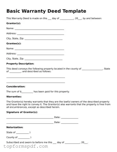 Legal Deed Form