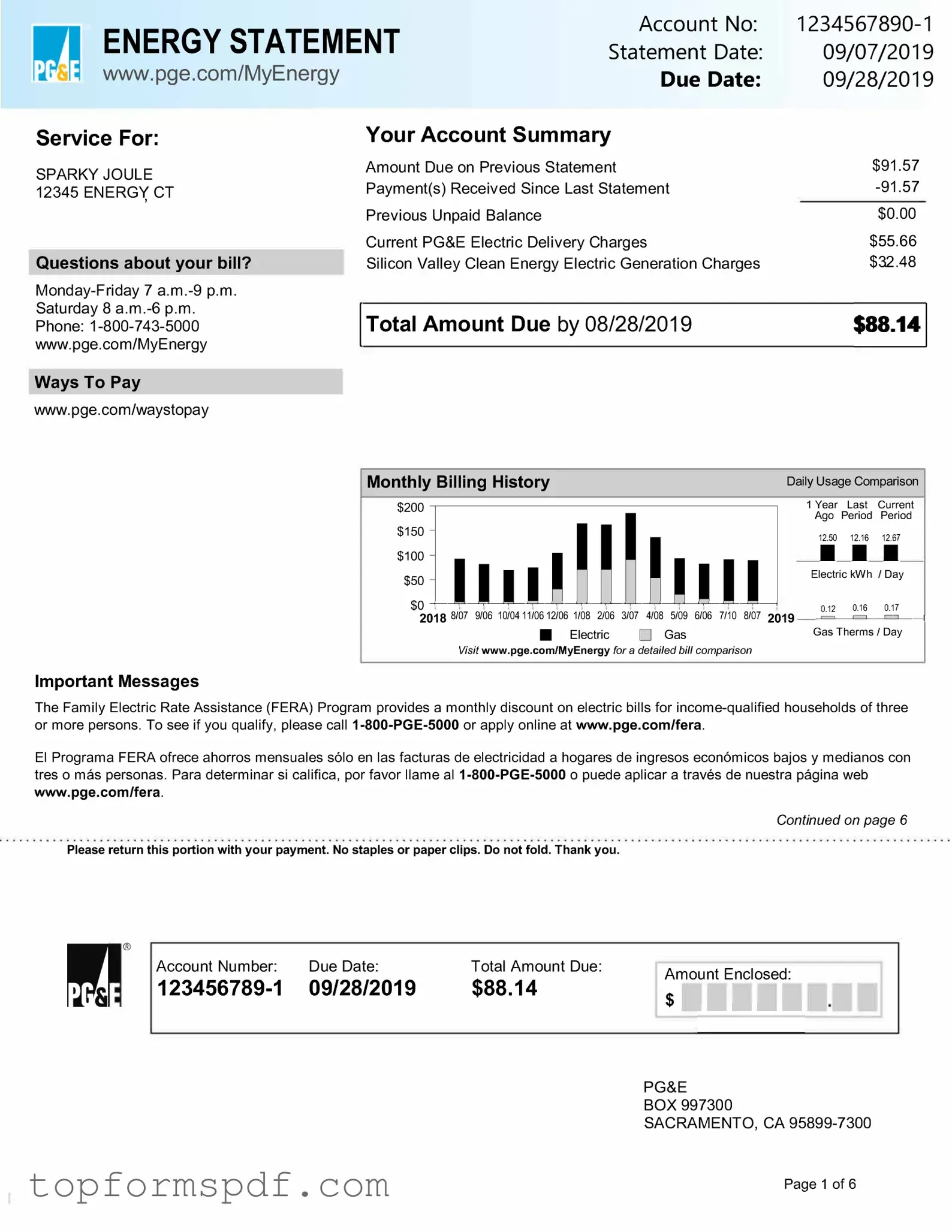 Utility Bill Template